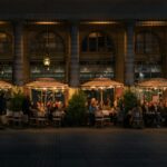 turned-on canopy lights