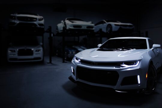 white car